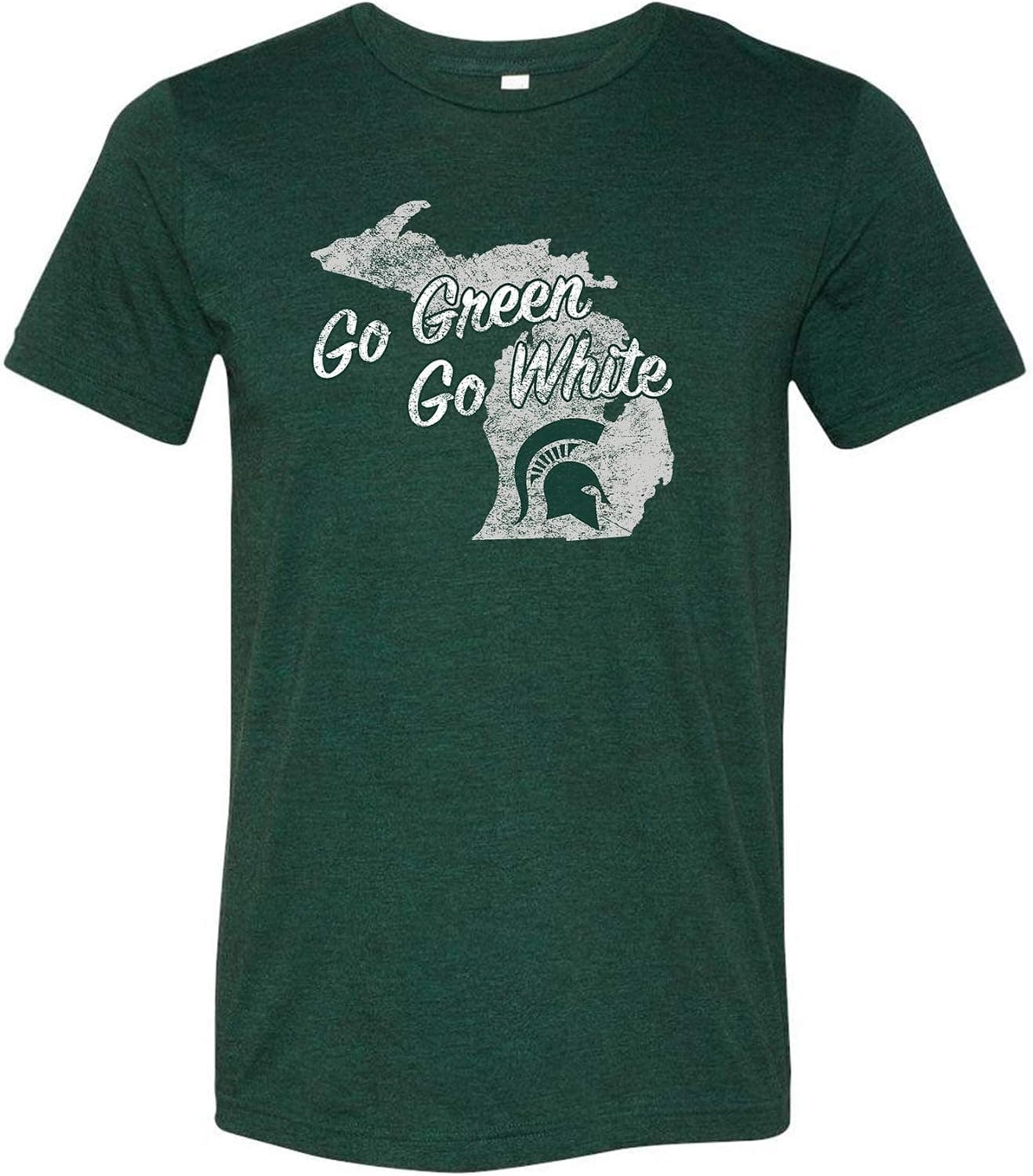 NCAA State Silhouette Logo, Team Color Canvas Triblend T Shirt, College, University