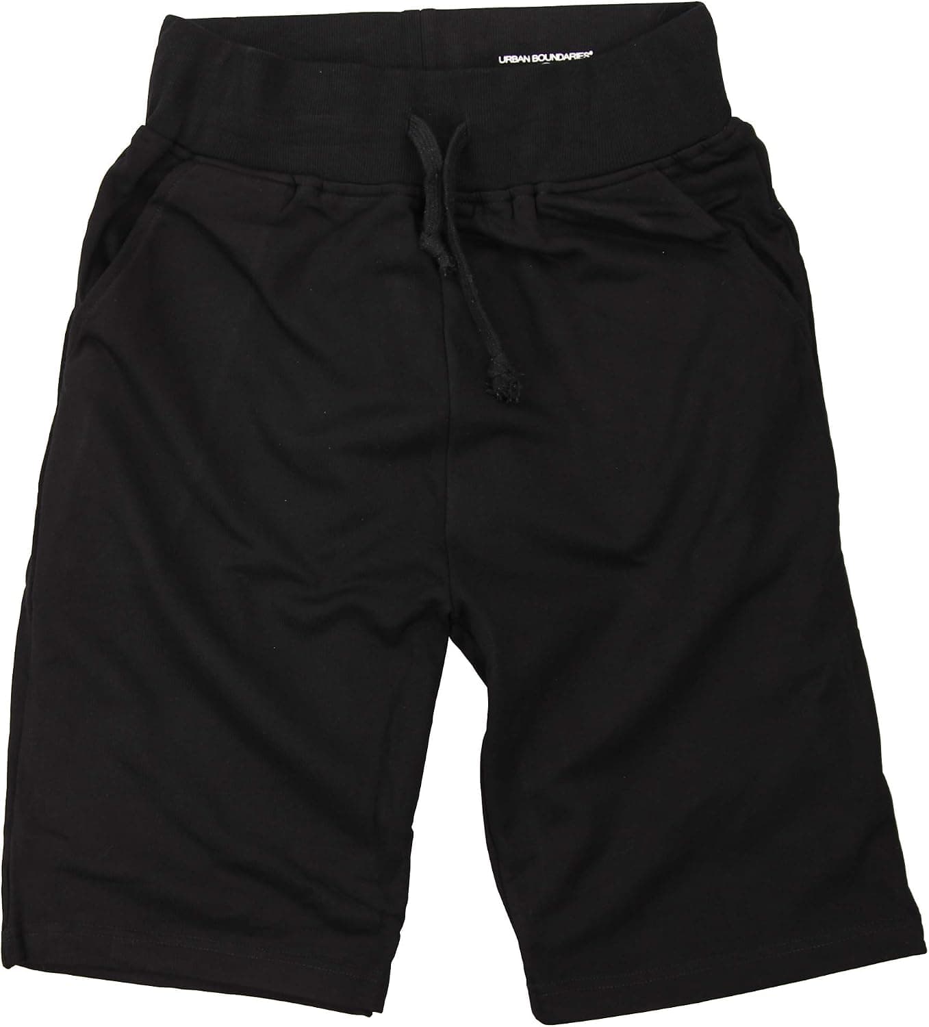 Urban Boundaries Mens Long Elastic Waist Drawstring Casual Shorts
