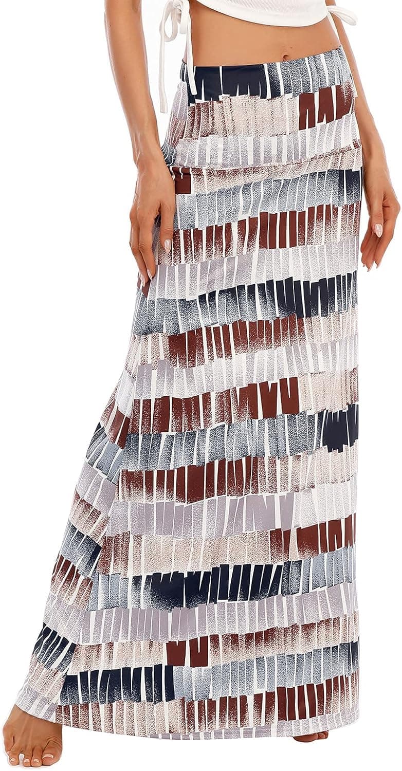 American Trends Womens Maxi Skirts Long Skirt for Women High Waist Maxi Dresses