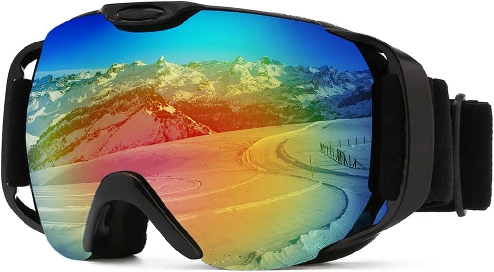 modesoda Ski Goggles for Women Men Over Glasses Ski Snowboard Goggles Anti Fog UV Protection