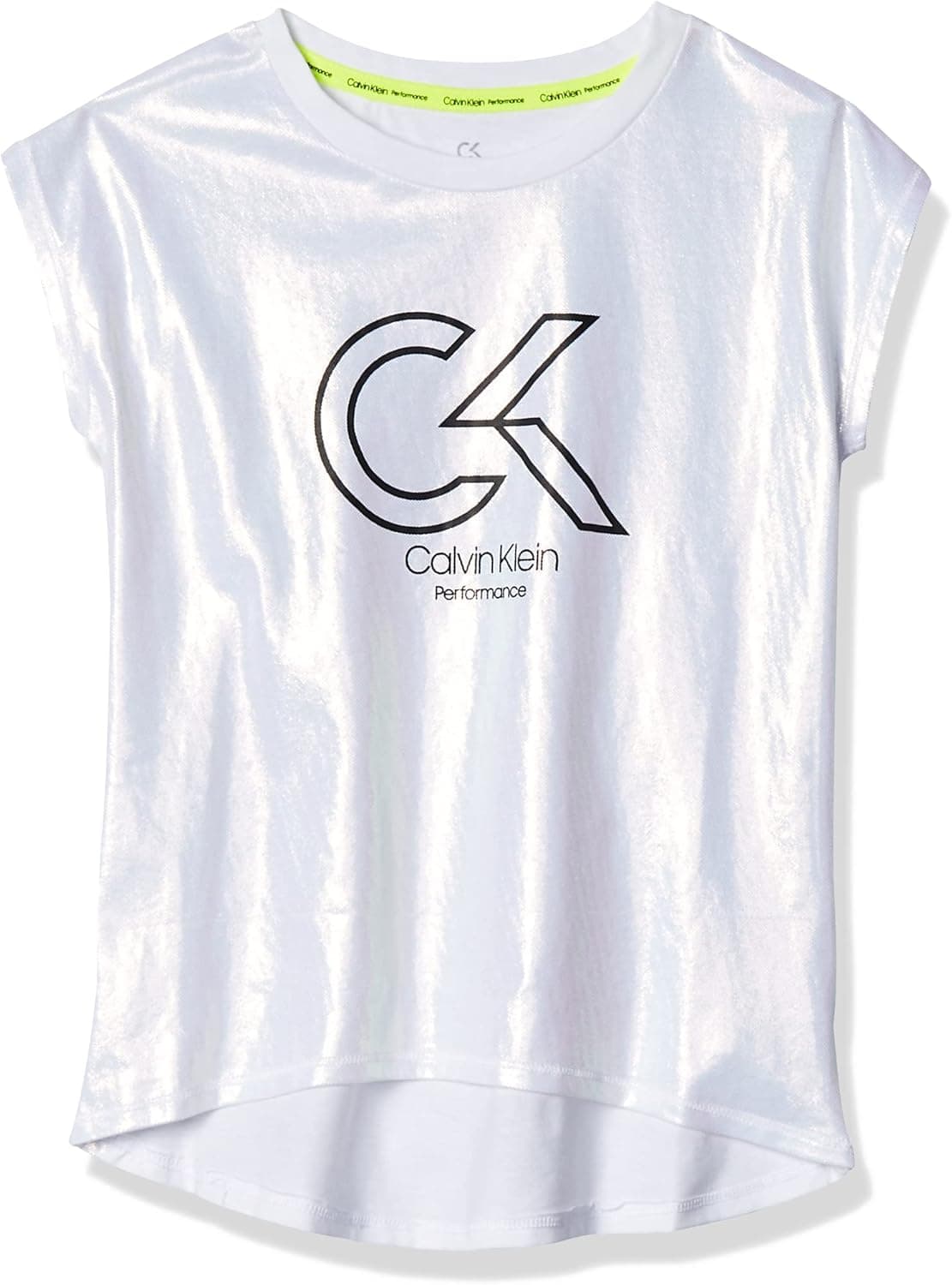 Calvin Klein Girls' Short Sleeve Active Legacy Logo T-Shirt