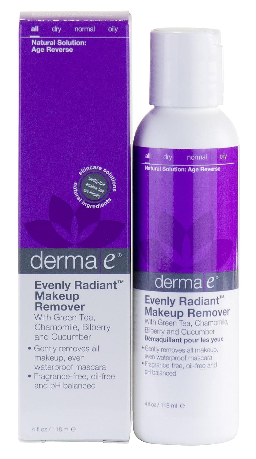 derma e Eyebright Makeup Remover, 4 fl oz (118 ml) (Pack of 3)
