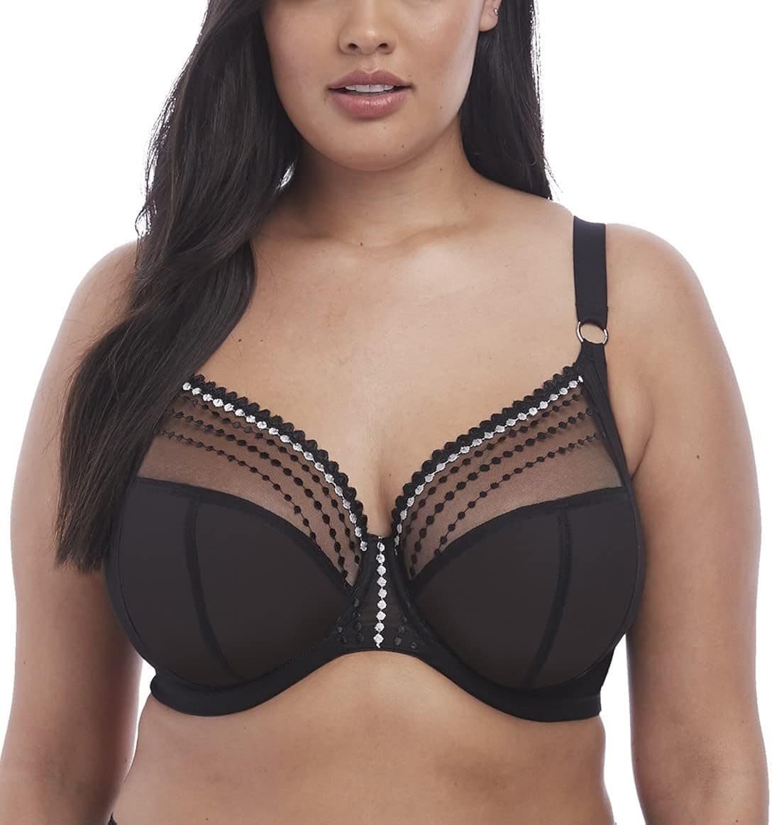 Elomi Women's Matilda Unlined Plunge Underwire Bra with J-Hook