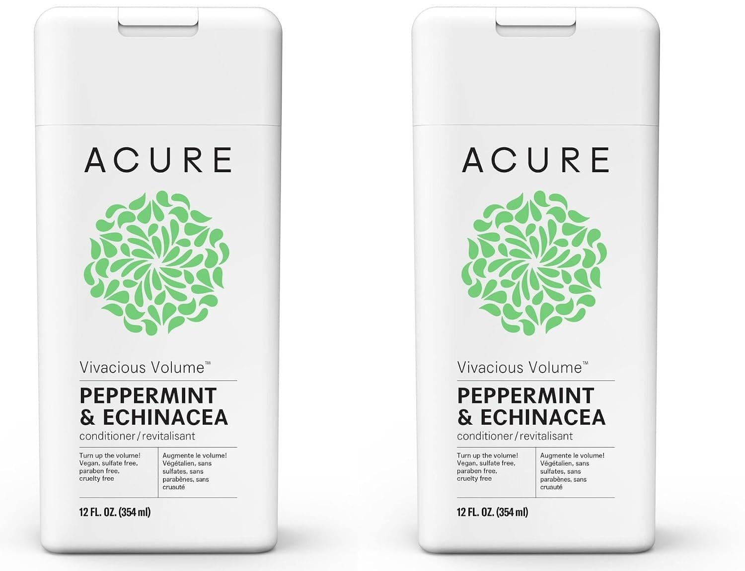 Acure Organics Pure Mint and Echinacea Stem Cell Volume Natural Conditioner (Pack of 2)