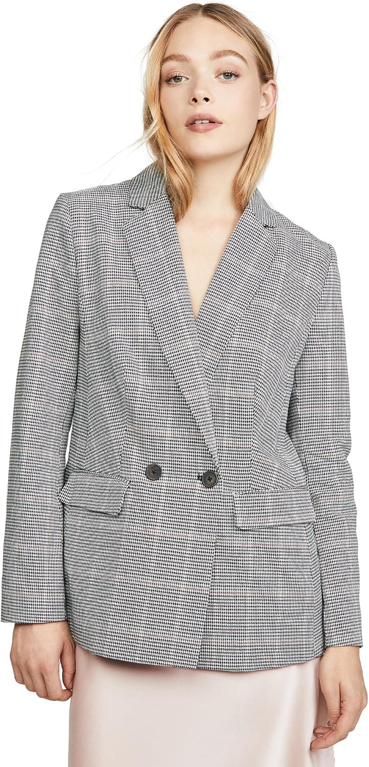 cupcakes and cashmere Women's Thames Double Breasted Boyfriend Blazer
