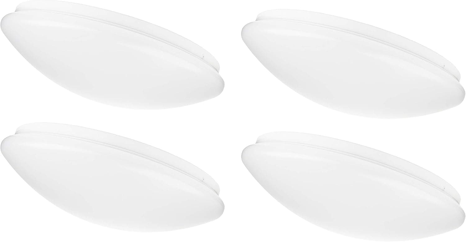 Hyperikon 14 Inch LED Flush Mount Ceiling Light, 18W (75 Watt), 4000K Daylight, UL Listed, 4 Pack