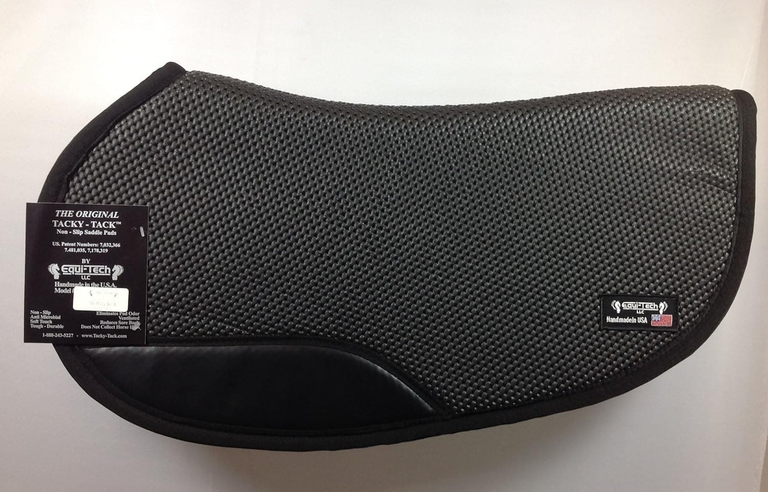 Tacky-Tack Saddle Pad, Contoured Gaited (Equi-Tech Original) - Black