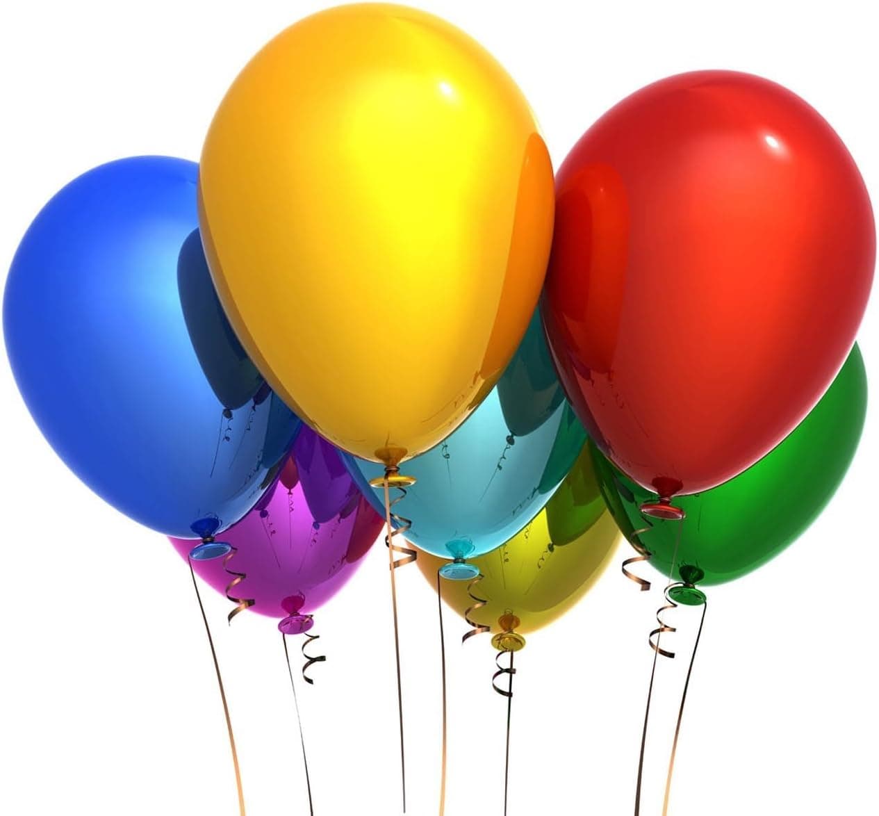 72 Packs 12 inch Party Balloons, Pearlized Balloons, Helium Quality, Gold & Silver Latex Party Balloons, Kids Party Supplies Wedding Decoration, Christmas or Birthday Decoration (Assorted Colors)