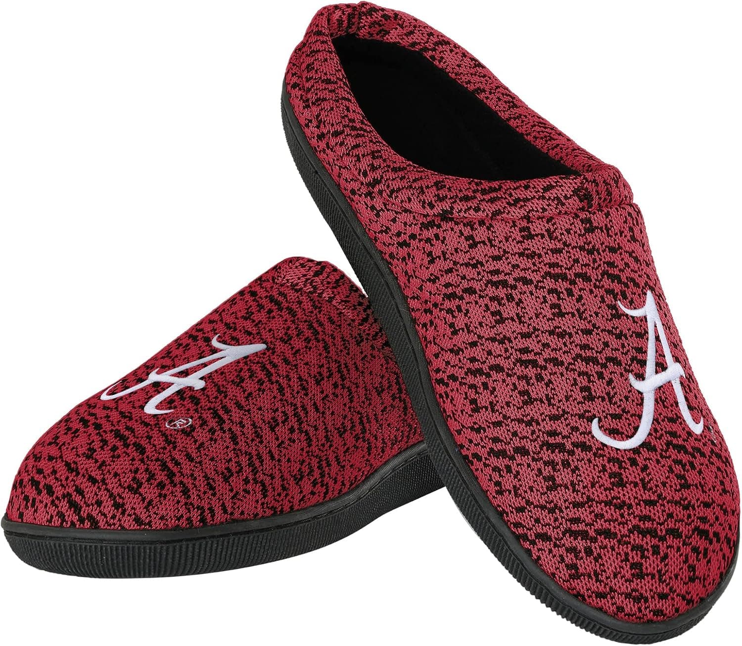 FOCO Mens NCAA College Team Logo Poly Knit Cup Sole Slippers