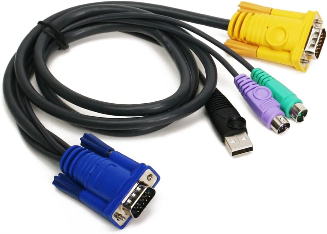 IOGEAR PS/2-USB KVM Cable, 10 Feet - G2L5303UP