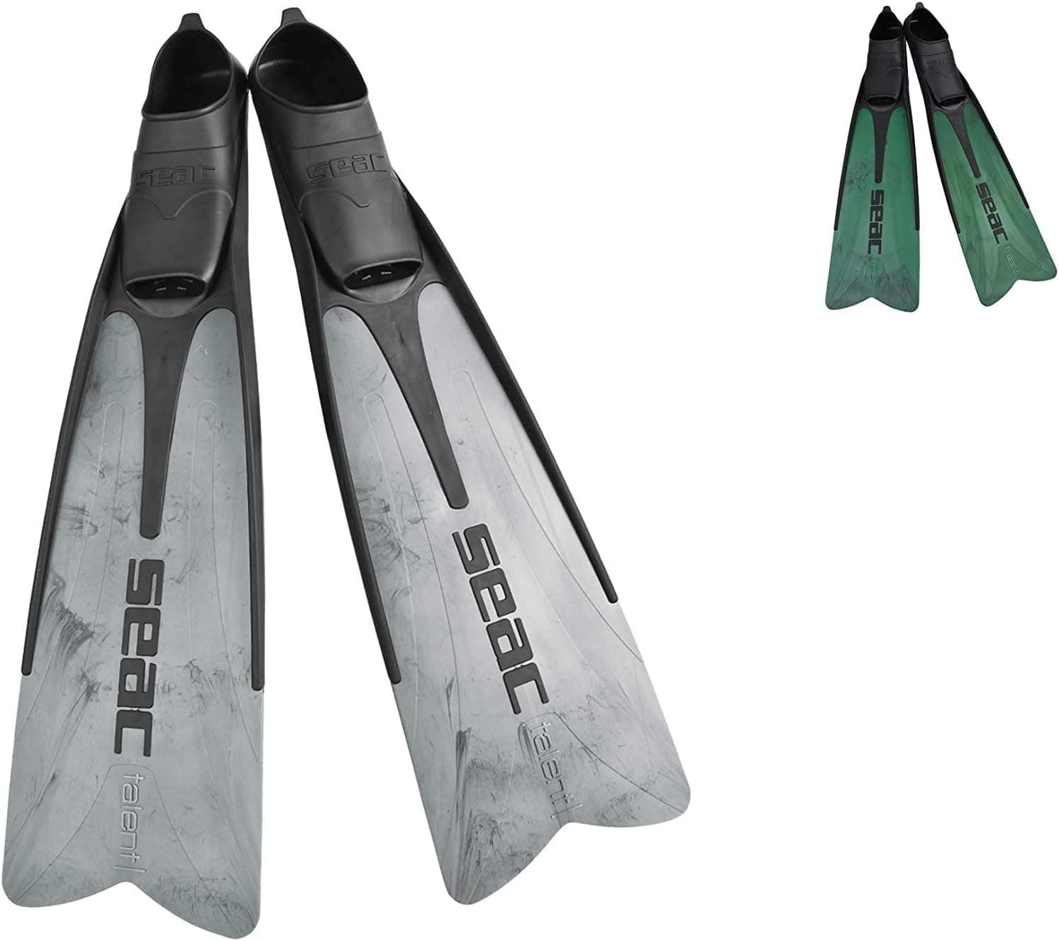 SEAC Talent Adults Medium-Long Camo Fins for Scuba Diving and Spearfishing