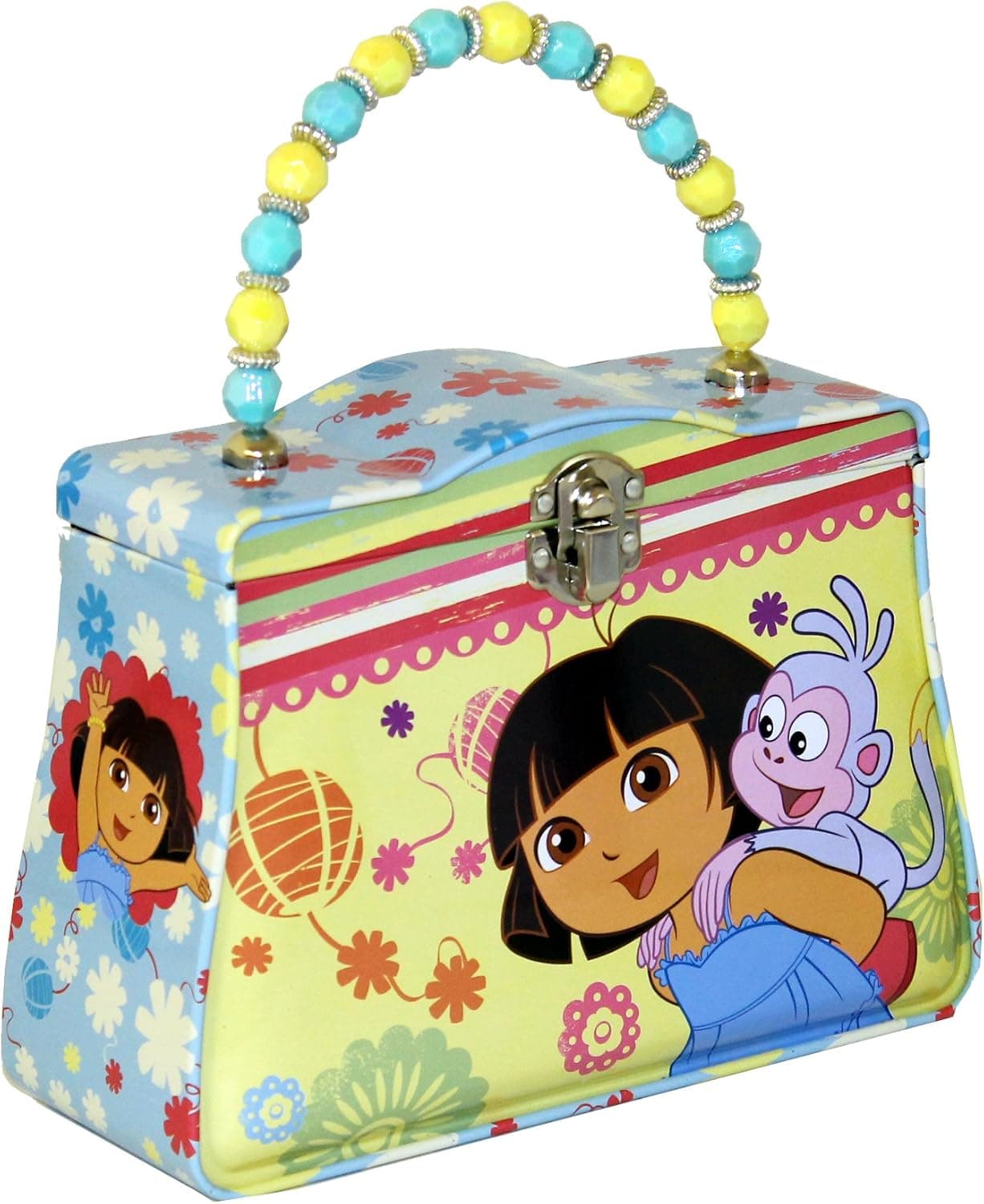 The Tin Box Company 460107-12 Dora the Explorer Carry All Tin Purse- Assorted