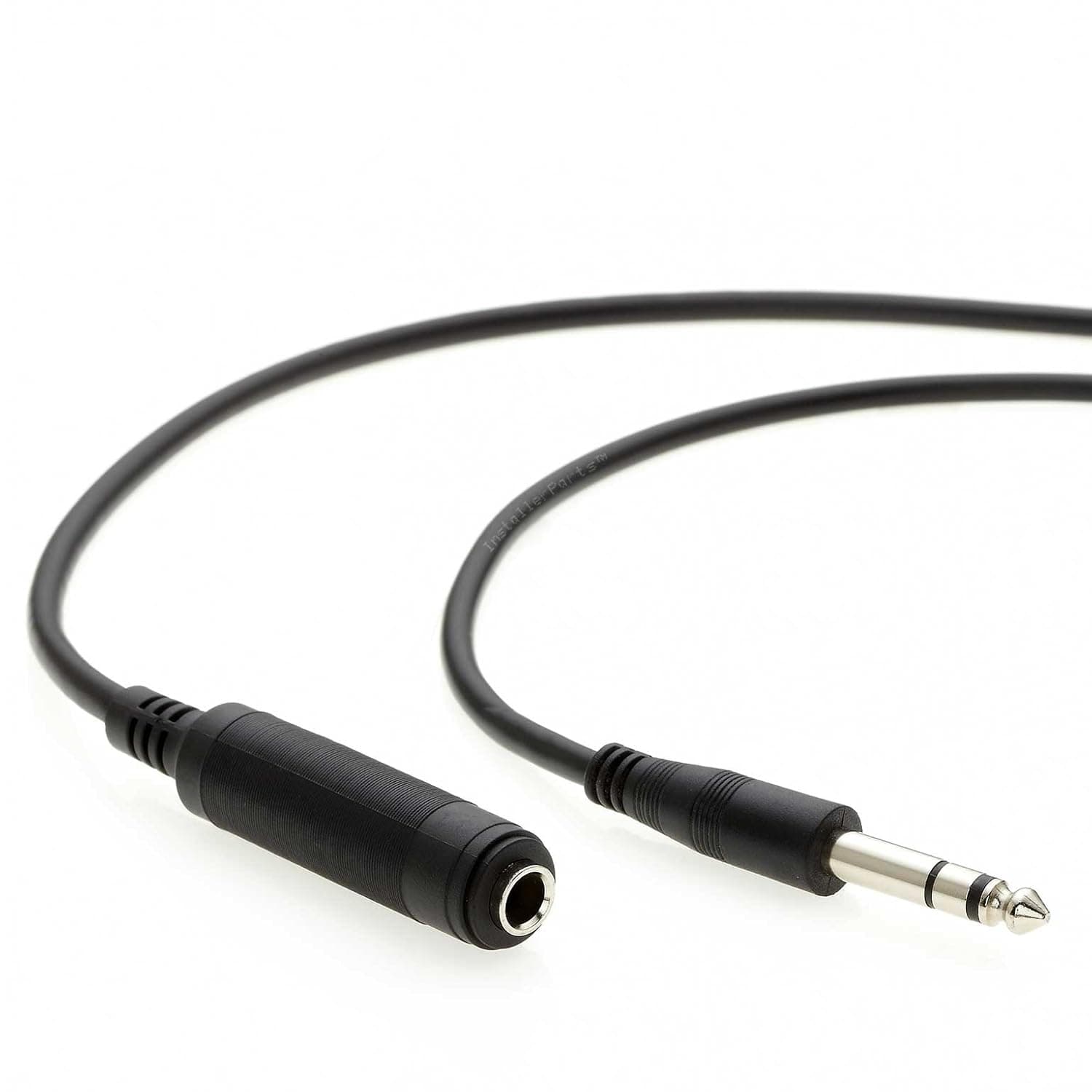 InstallerParts 100Ft 1/4" Male to Female Stereo Audio Extension Cable (TRS Cable) - Headphone Extension Cable Compatible with Amplifiers, Microphones, and More!