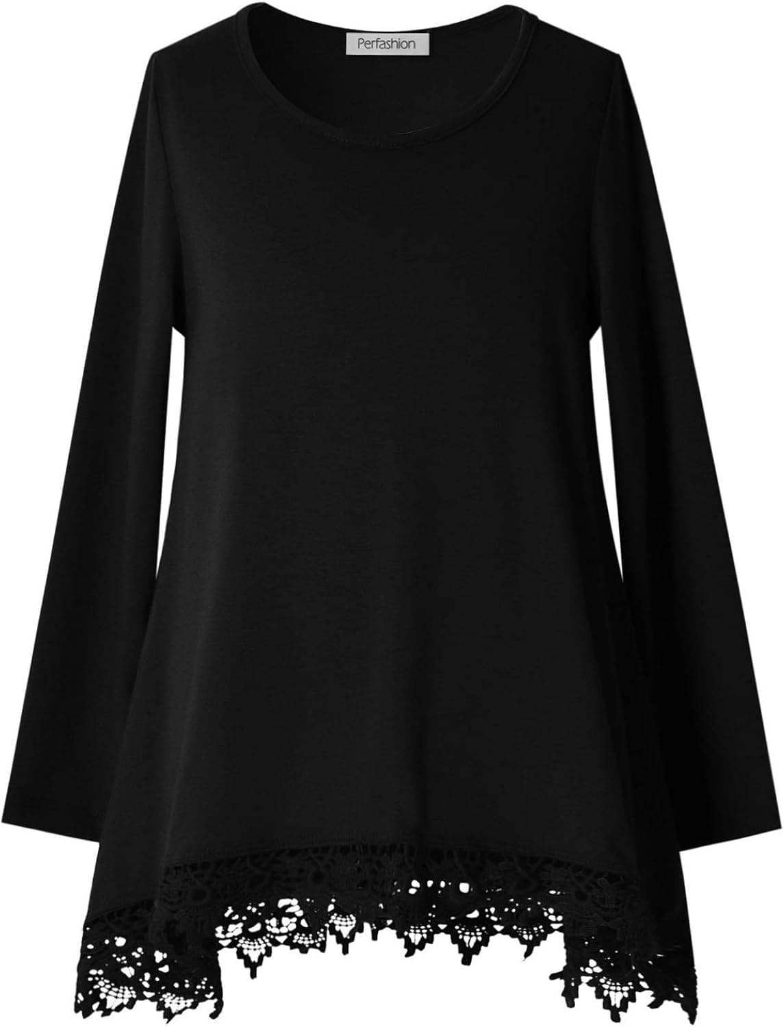 Girls Tunic Top Lace Long Sleeve Unicorn Tee Loose Fit Soft Blouse Swing T-Shirt