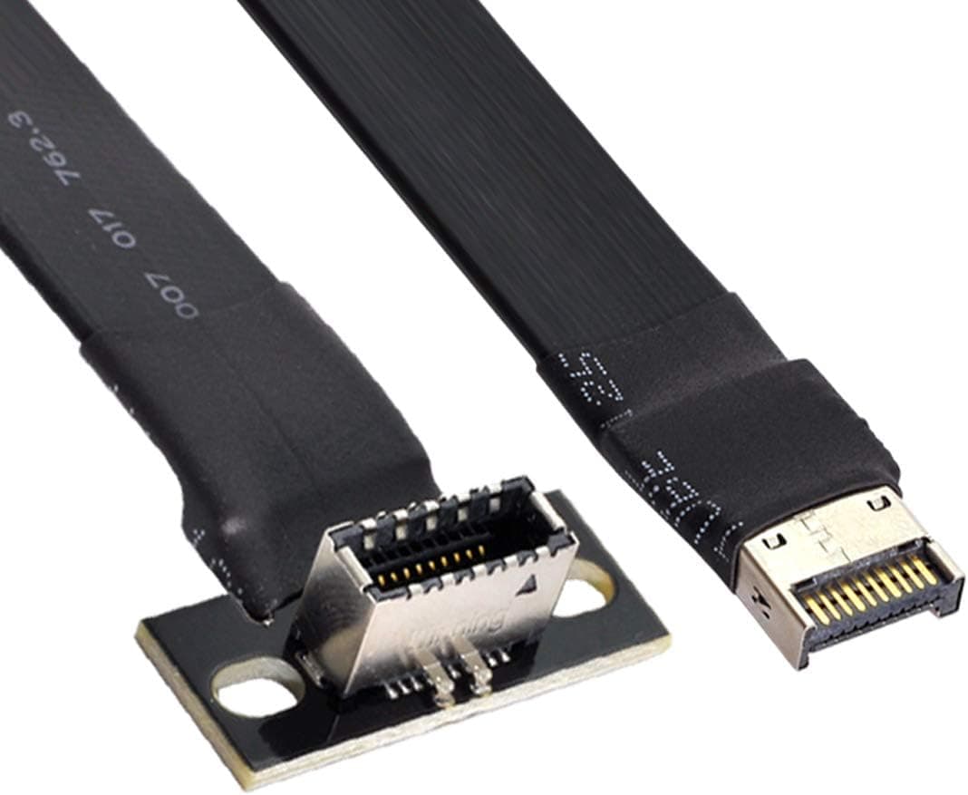 chenyang CY Front Panel Header USB 3.1 Male to Female Type-E Motherboard Extension Data Cable 50cm