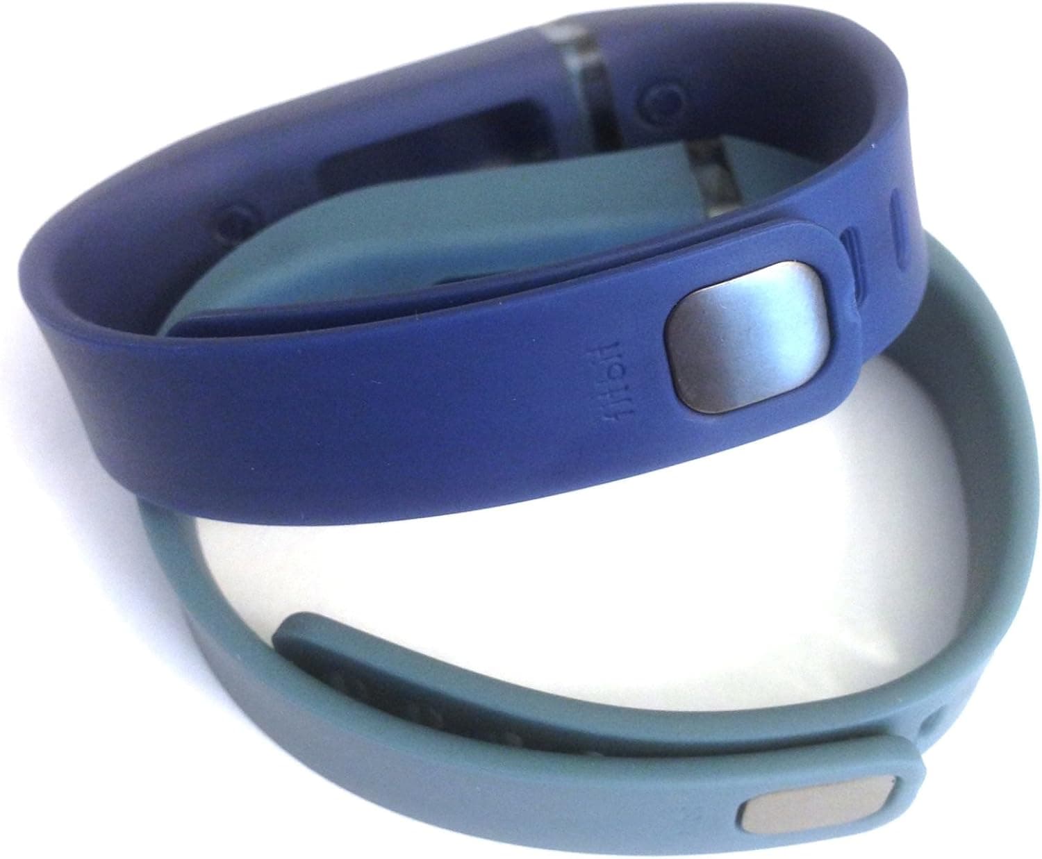 Set Large L 1pc Navy 1pc Slate (Blue/Grey) Replacement Bands with Clasps for Fitbit FLEX Only /No tracker/ Wireless Activity Bracelet Sport Wristband Fit Bit Flex Bracelet Sport Arm Band Armband