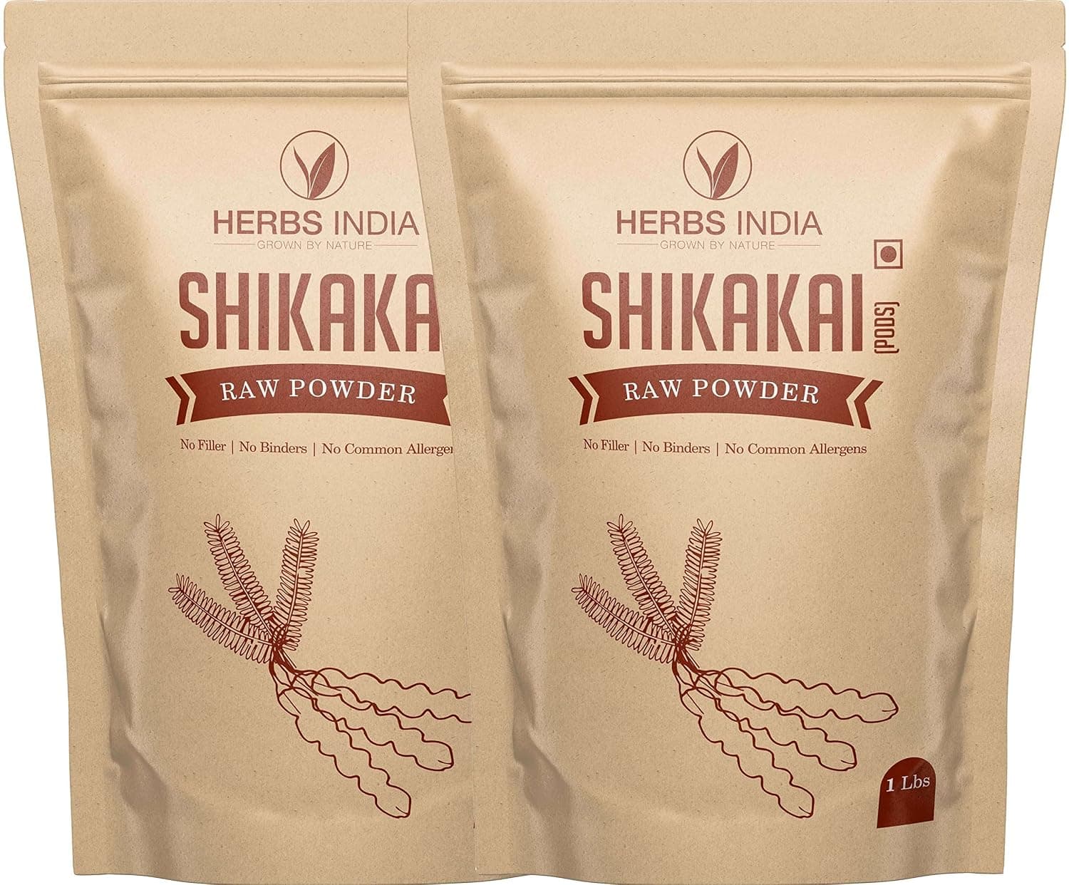 Shikakai Powder for Hair Growth - Acacia Concinna (Shikai Powder) - Best Natural Cleanser - All Natural - Herbs India (32 Oz - 2 Pound)