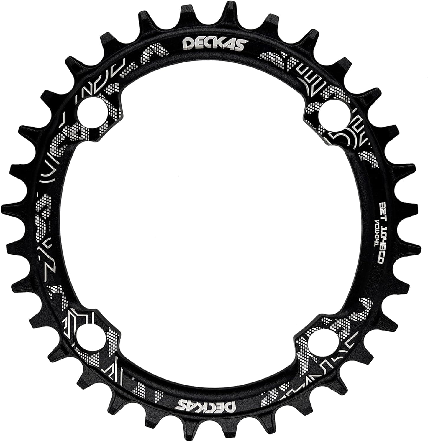 DECKAS Round Oval 104BCD 32T 34T 36T 38T Narrow Wide Chainring Single Chainring for 6/7/8/9/10/11/12-Speed