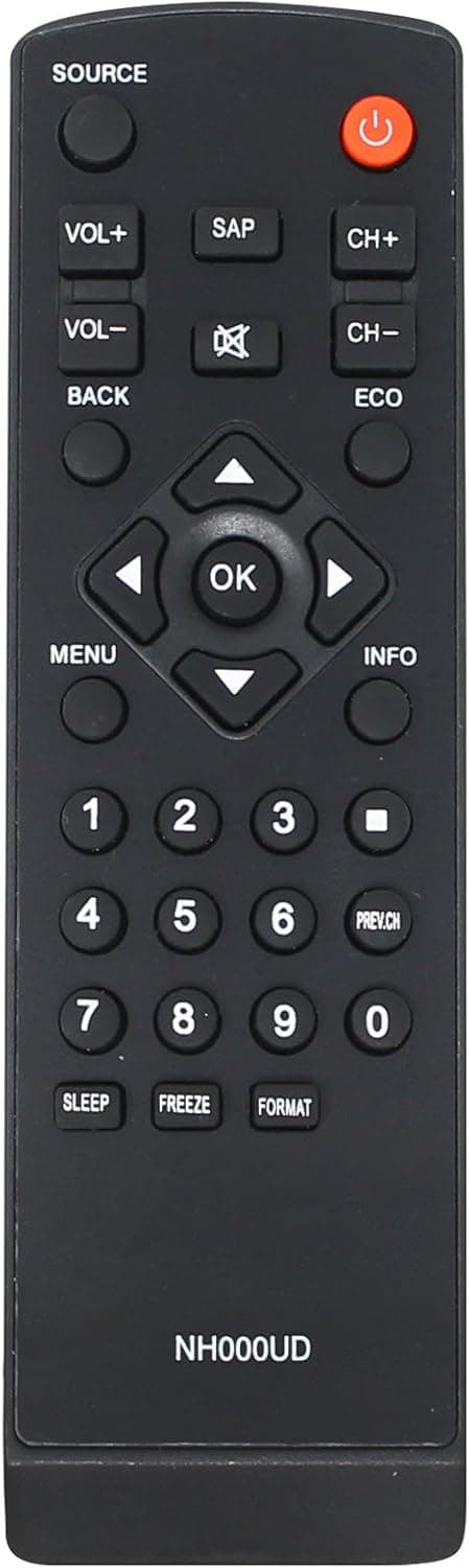 Replacement LC260EM2A HDTV Remote Control for TV Emerson - Compatible with NH000UD Emerson TV Remote Control
