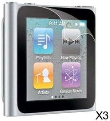 iShoppingdeals - (3 Packs) Transparent Clear LCD Screen Protector for Apple iPod Nano 6G 6th Generation