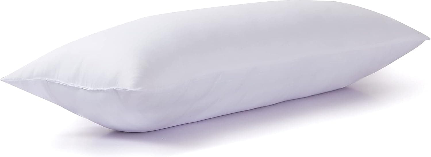 Acanva Premium Adults and Pregnancy Fluffy Bed Sleeping Side Sleeper Body Pillow Insert, 20 x 72, White