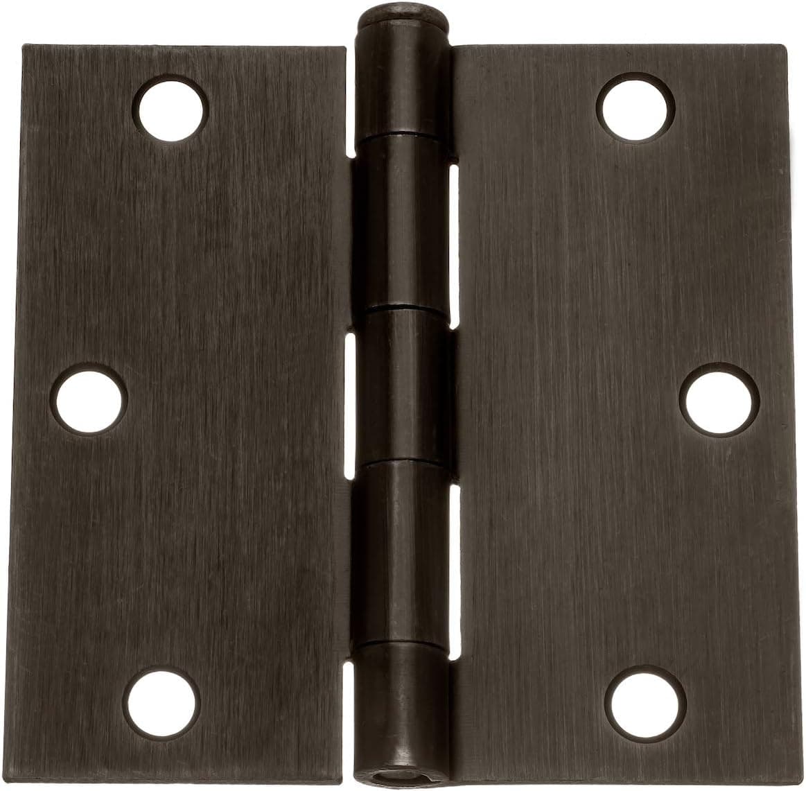 Dynasty Hardware 3-1/2" Door Hinges Square Corner, Oil Rubbed Bronze, 2-Pack