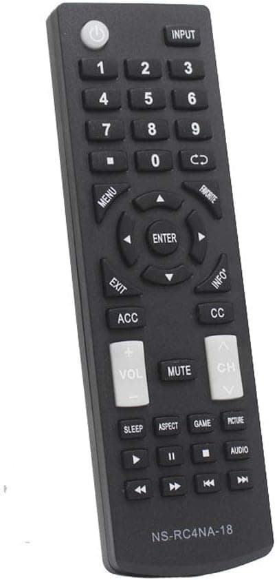 Replacement Remote NS-RC4NA-18 fit for Insignia TV NS-32D311NA17 NS-40D420NA18 NS-49D420NA18 NS-55D420NA18 NS-39D310NA17 NS-50D510NA17 NS32D311MX17 NS19D310NA19NS-32D220NA18 NS-24DF310NA19