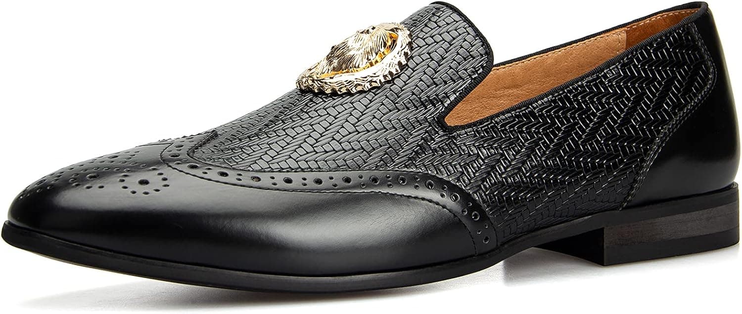 JITAI Men Loafers Men Fashion Loafers Wedding Shoes Loafers for Men Party Shoes