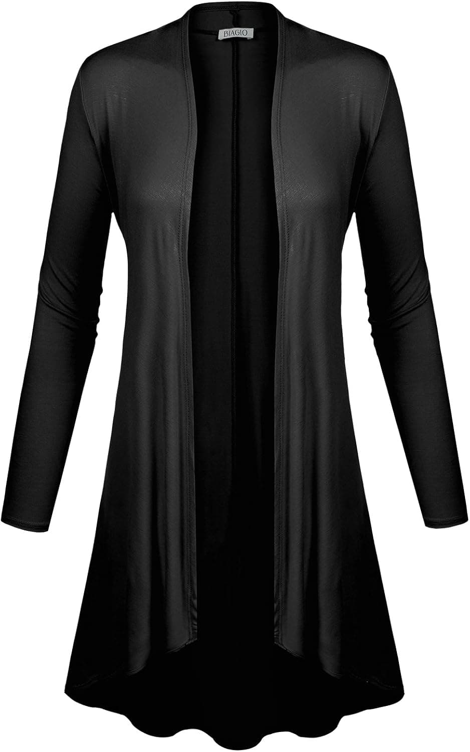 BIADANI Women Long Sleeve Classic Open Front Lightweight Duster Cardigan
