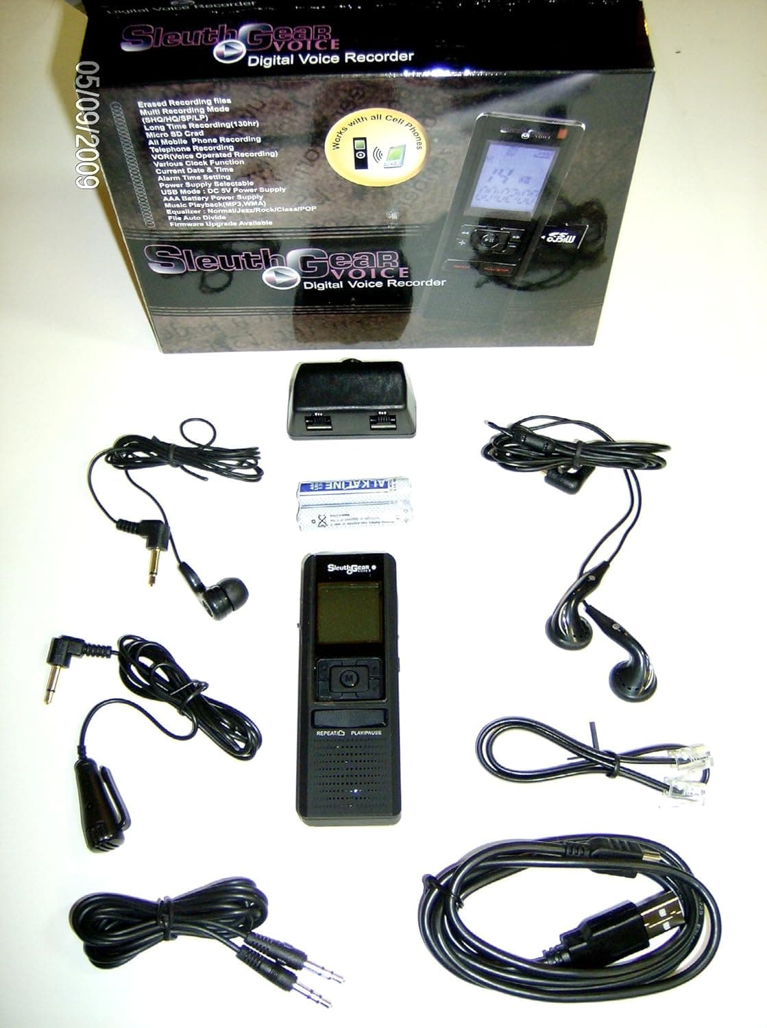 1gb Voice & Telephone Recorder, Record Telephone, Cell Phone Calls