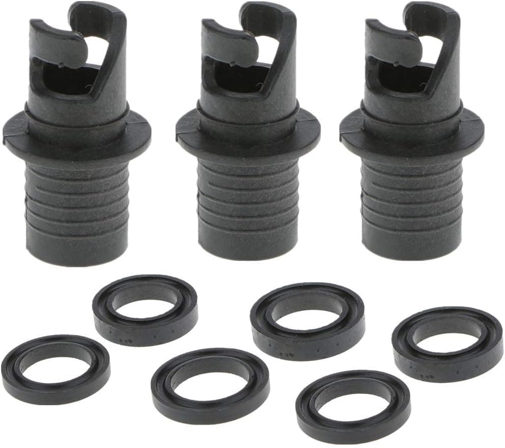 HUANSHENG 3 Pieces Inflatable Air Pump Hose Adapter Boat Foot Pump Valve Adapter Replacement fit for Boat Kayak