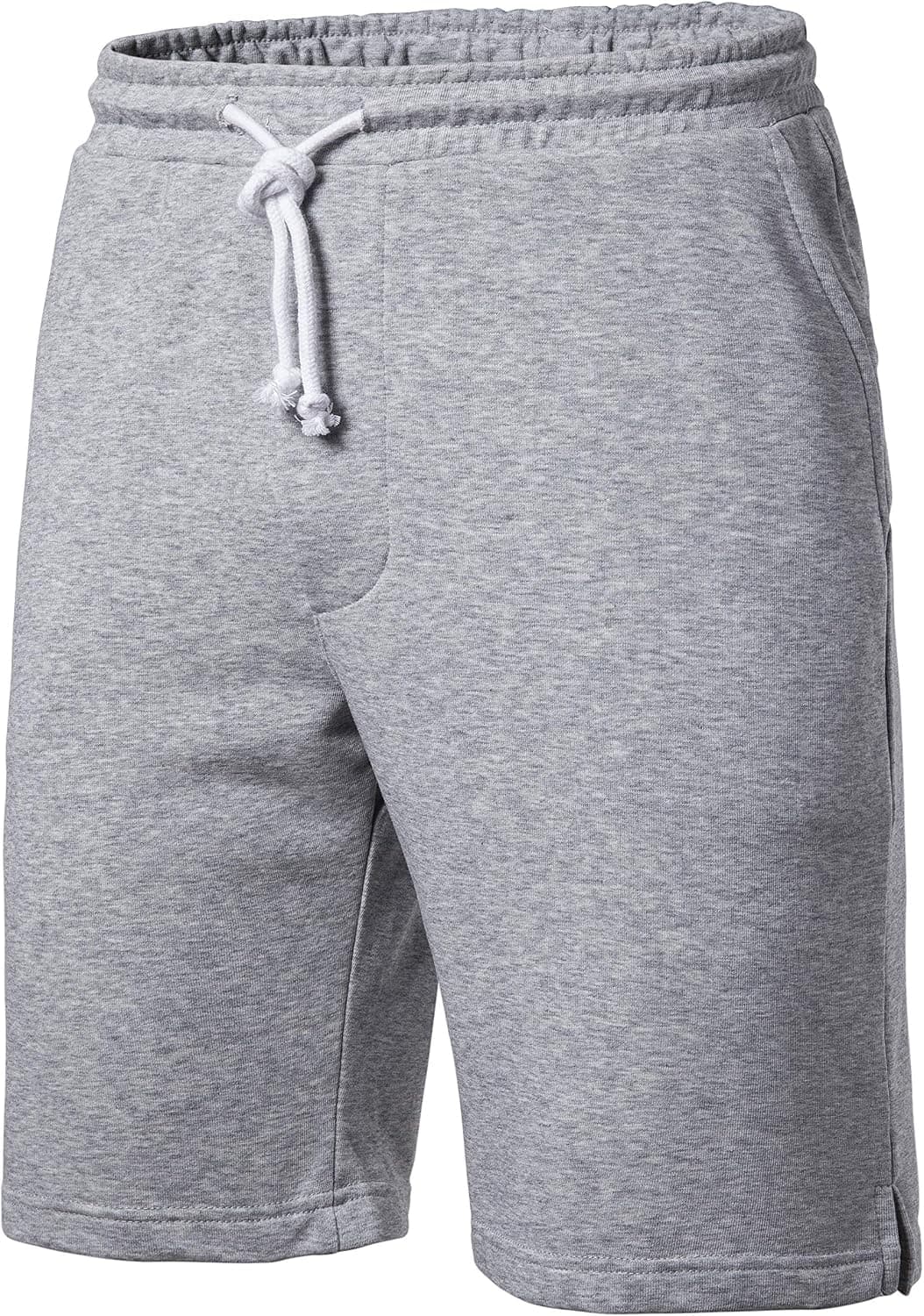 SIR7 Men's Summer Sports Sweat Shorts,Casual Cotton Front Flat Shorts