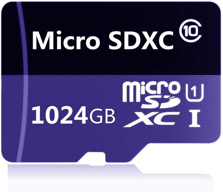 Micro SD Card 1TB Class 10 Memory Card High Speed Micro SD SDXC Card with SD Adapter (1TB)