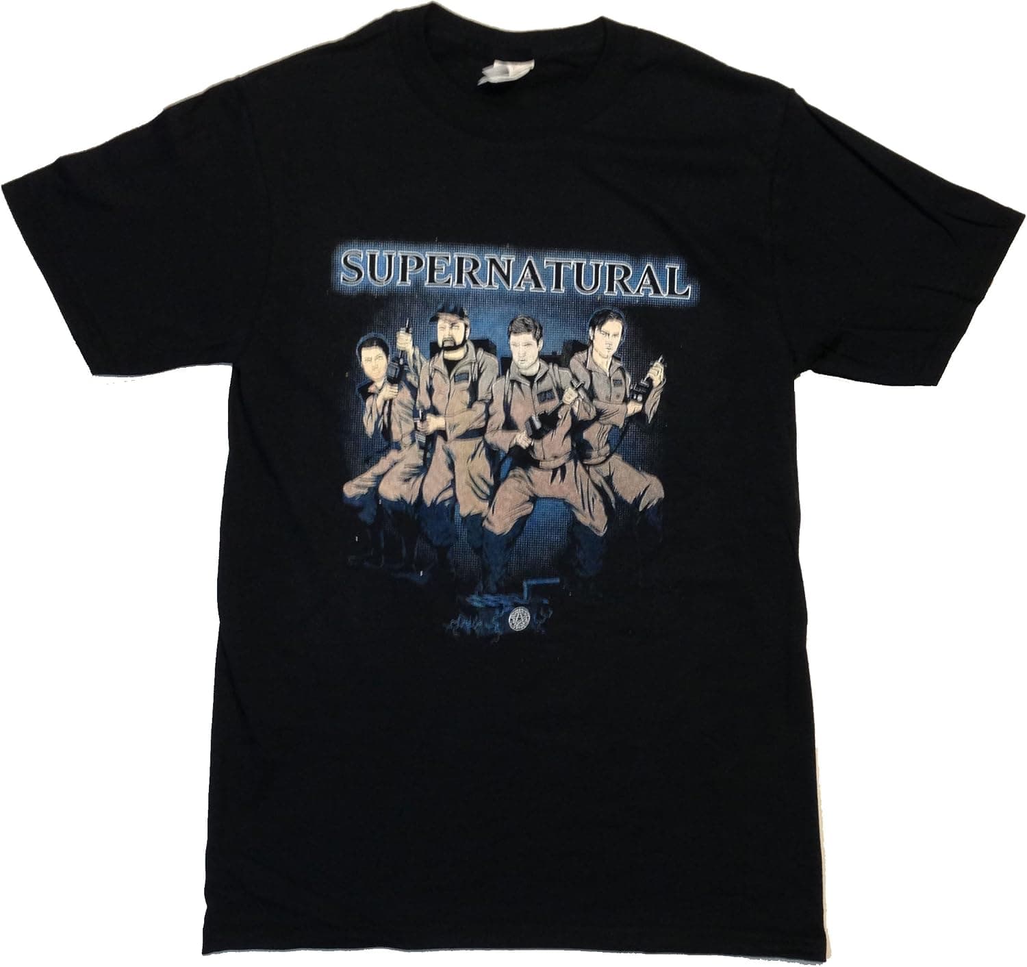 SuperVillain Designs Mens Supernatural Ghostbusters Mashup Shirt