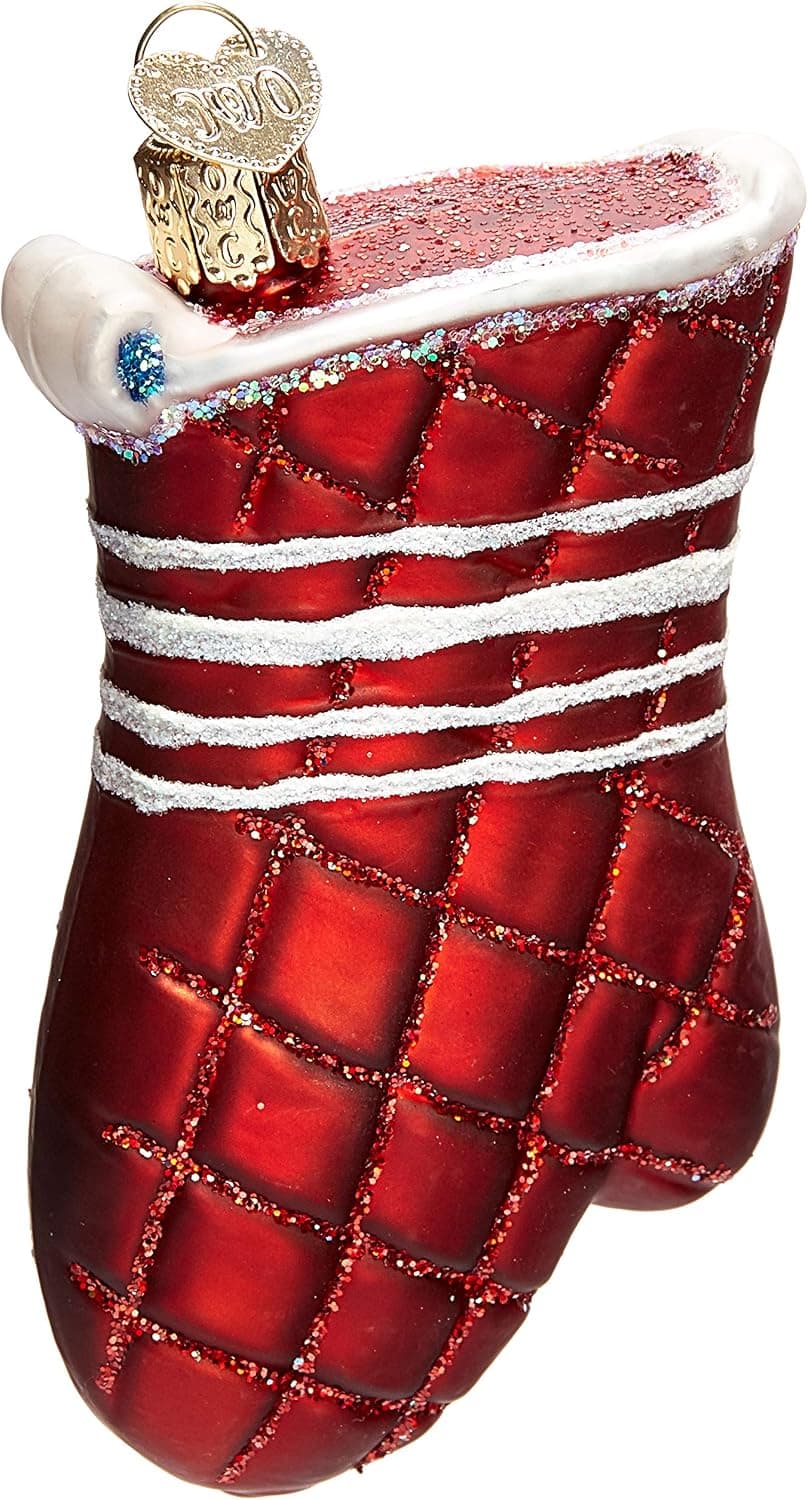 Old World Christmas Glass Blown Ornament Oven Mitt (32298)