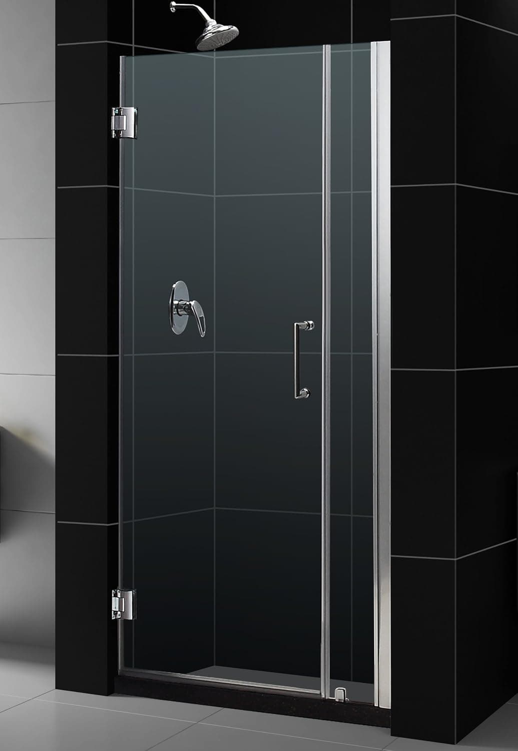 DreamLine Unidoor 31-32 in. W x 72 in. H Frameless Hinged Shower Door in Chrome, SHDR-20317210-01