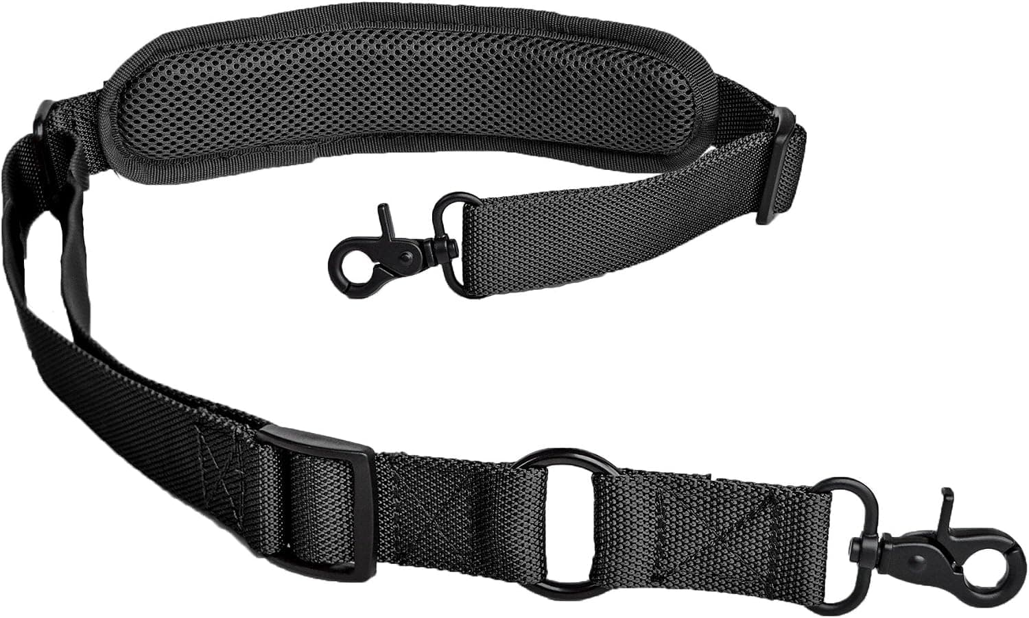 LANHE TACTICAL 2 Point Rifle Sling with Shoulder Pad Quick Adjustable Gun Strap Multi-Use Two Point Sling (Black)
