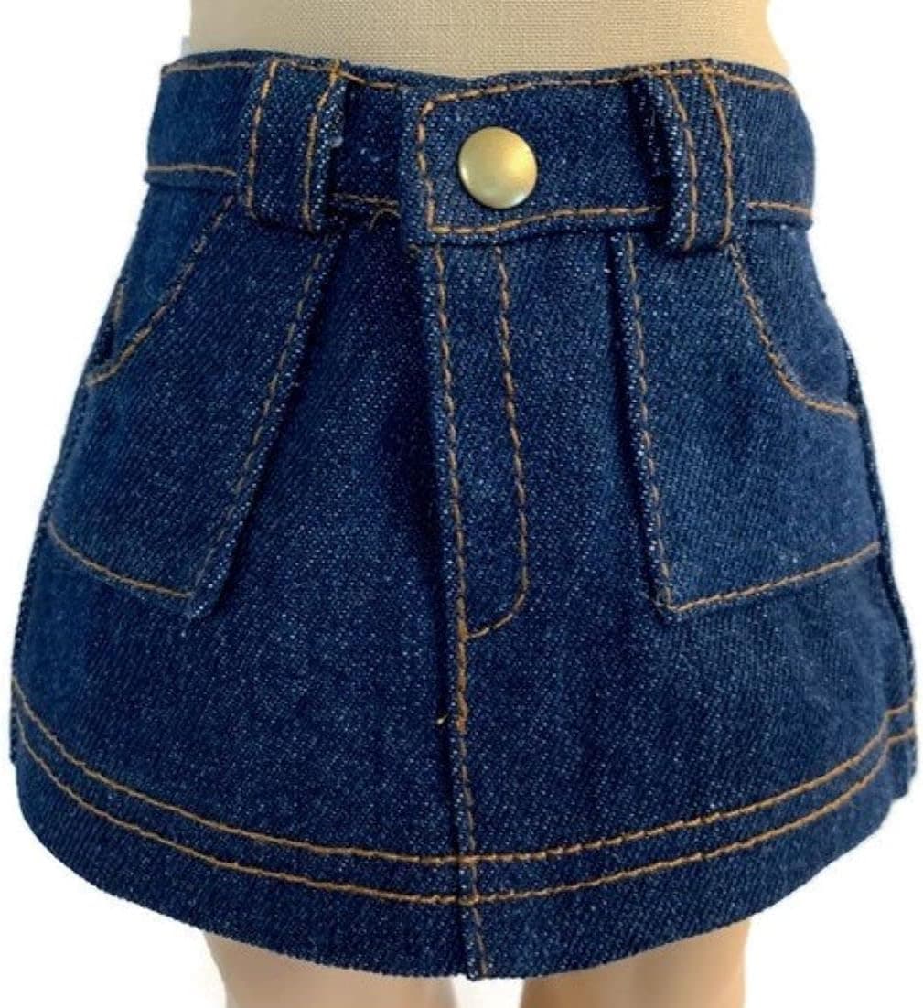 Dori's Doll Boutique Denim Mini Jean Skirt for 18 inch Dolls
