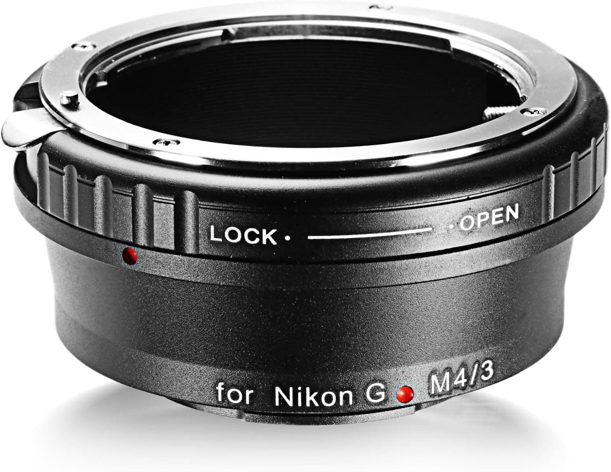 Neewer Lens Mount Adapter Nikon G Lens to Micro 4/3 M4/3 Mount Adapter for Olympus PEN E-PL1, E-PL1s, E-PL2, E-PL3, E-M5, E-M10, Panasonic Lumix DMC-G1, GH1, GH2, GF1, GF2, GF3, GF5 and More