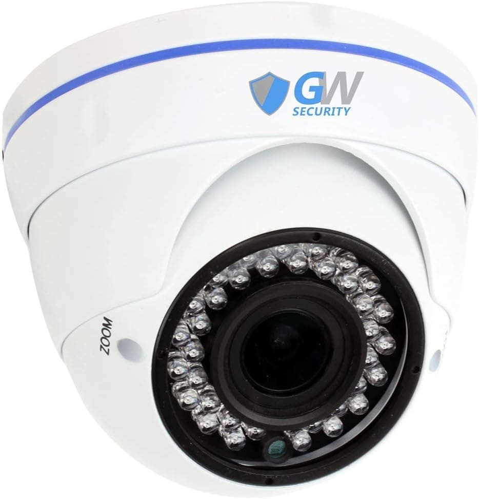H.265 POE IP Security Camera System –5mp HD IP 1920p Dome Camera - IP66 Weatherproof – Wide Angle with 2.8-12mm Varifocal Lens