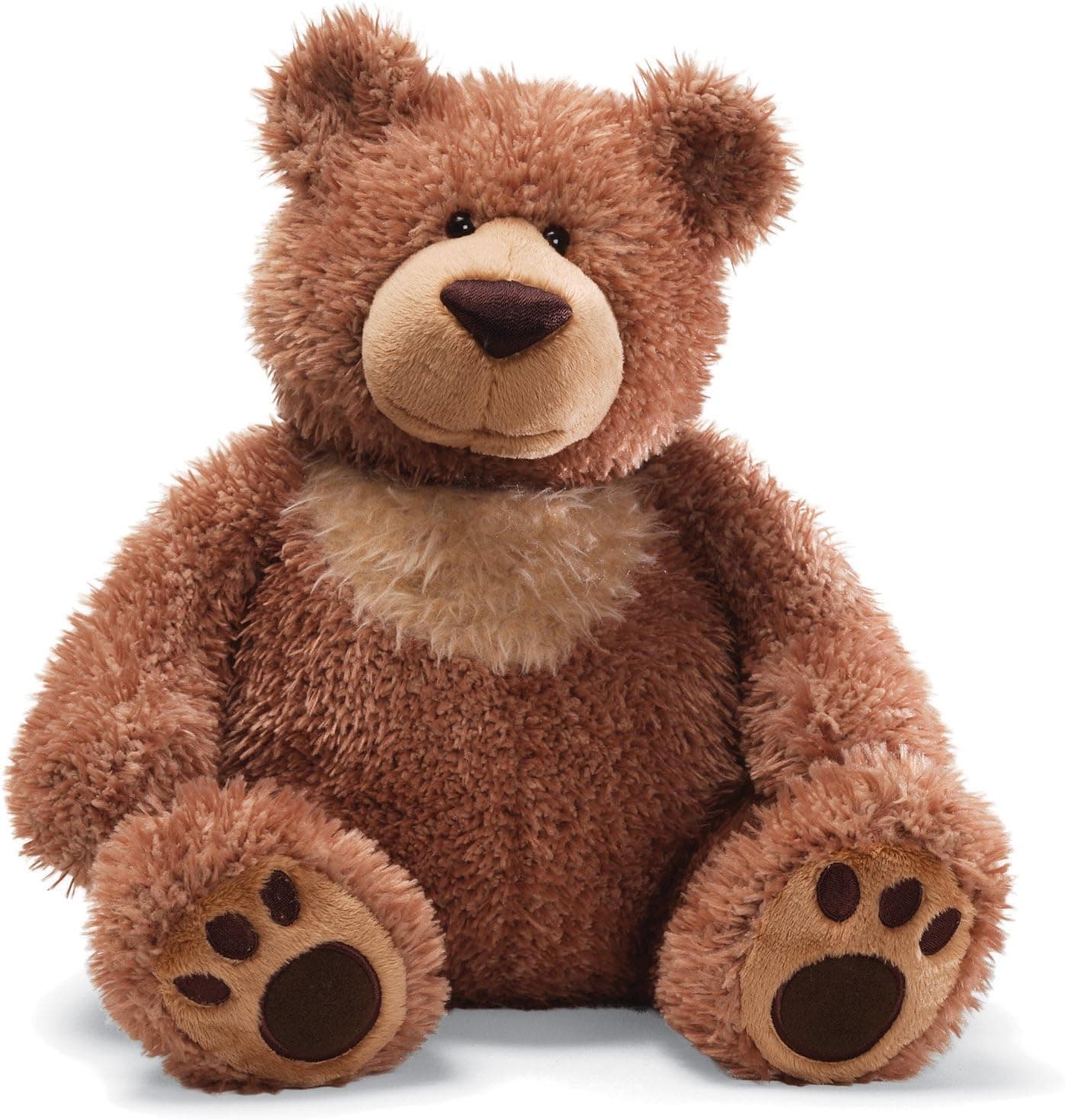 GUND Slumbers Teddy Bear Stuffed Animal Plush, Brown, 17" & Pinchy Brown Smiling Teddy Bear Plush Stuffed Animal, 17"