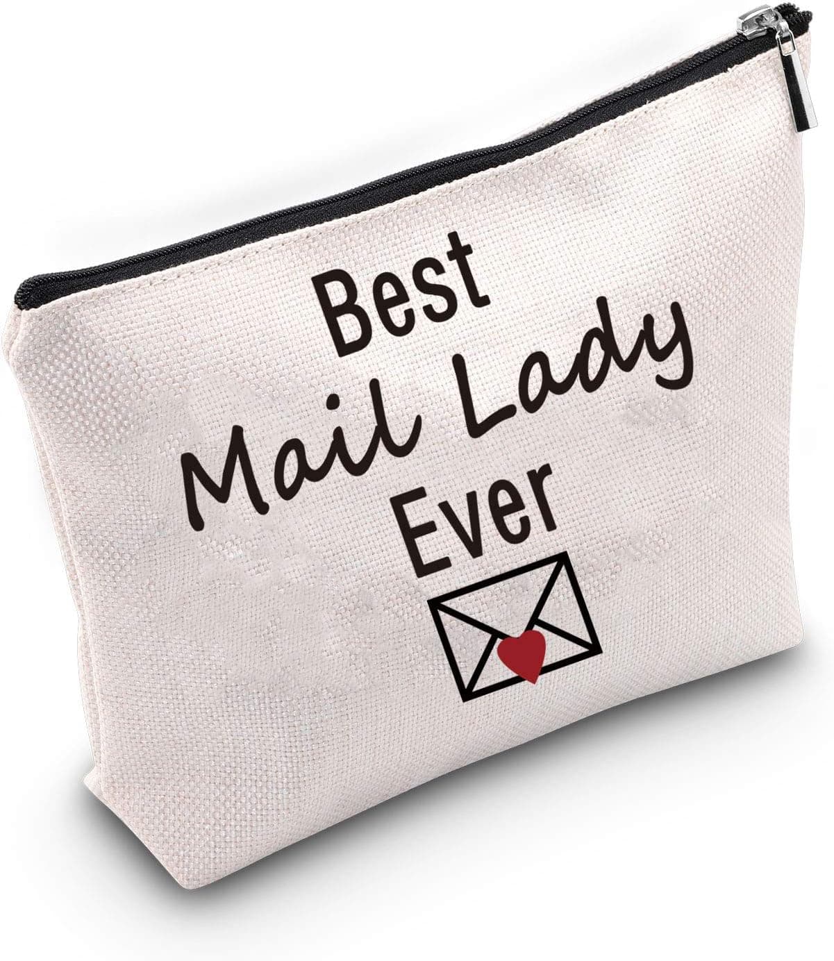 TSOTMO Mail Carrier Gift Best Mail Lady Ever Makeup Bag Appreciation Gift for Postal Worker (Mail Lady)