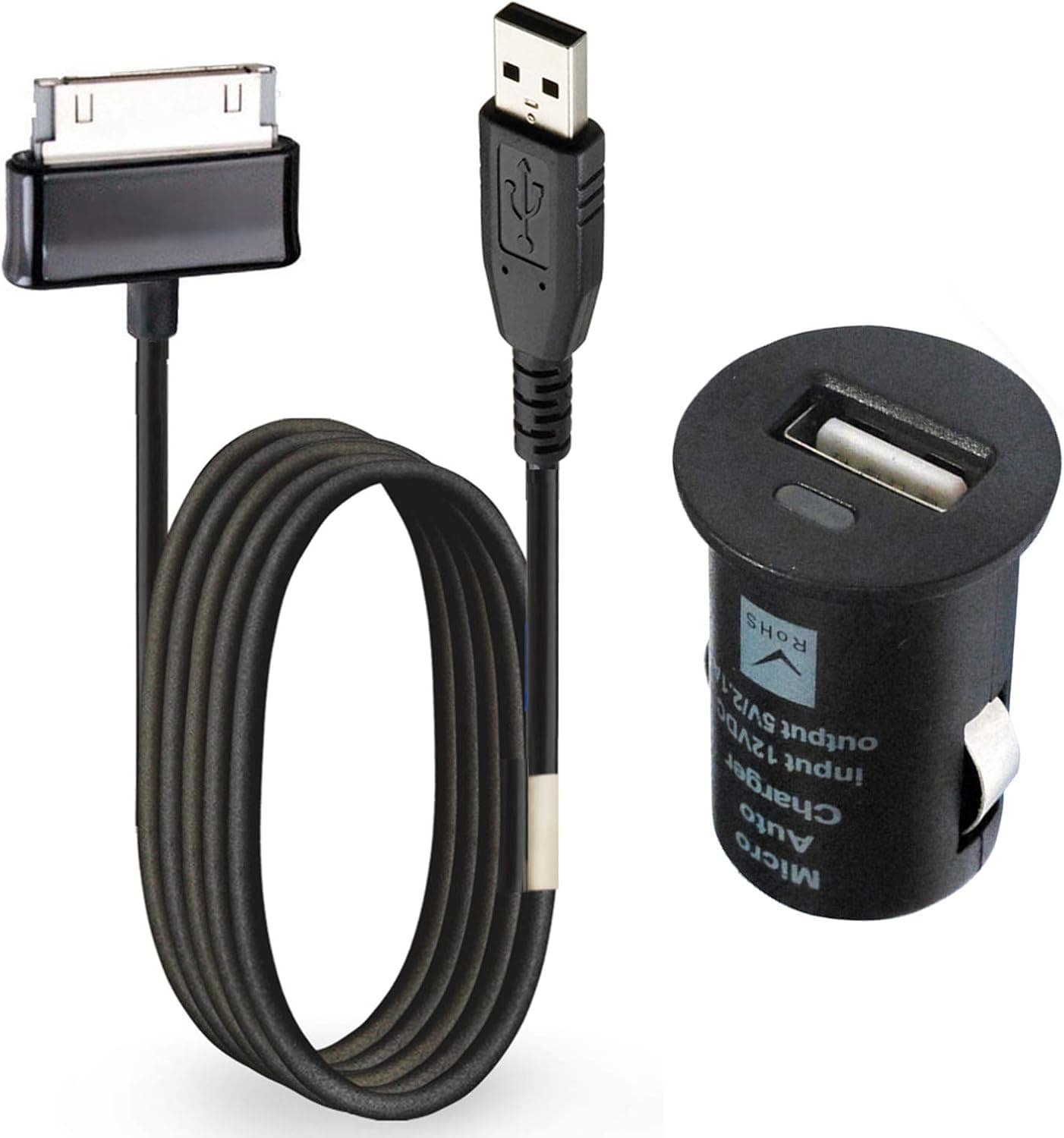 T POWER AC DC 6.6 ft Cord 2A Car Charger for Samsung Galaxy Note 10.1 Tablet Exynos PC GT-N8013EAYXAR GT-N8013-EA16BRB GT-N8013-ZW16BRB Replacement Auto Boat adpater USB Data Charge Cable