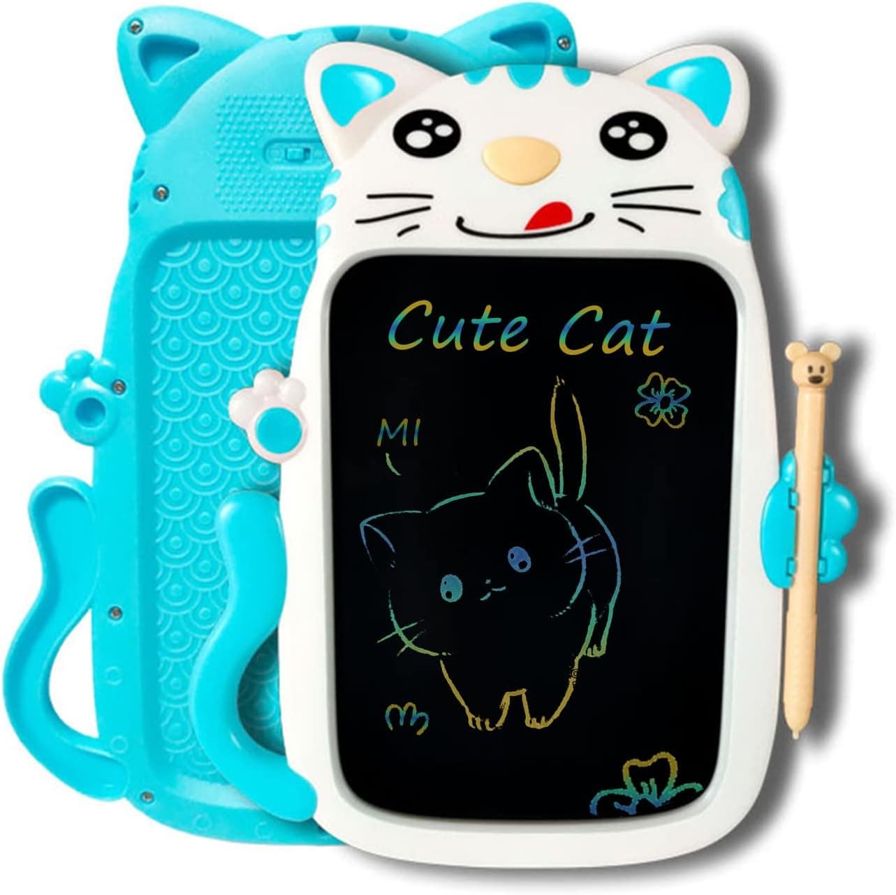 Cute cat Drawing Tablet for Kid Toy Gift, LCD Writing Tablet, 8.5 inch Colorful Screen, Children Doodle Board, Erasable Reusable Graffiti Handwriting Tablet for 3 to 12 Years Boys and Girls