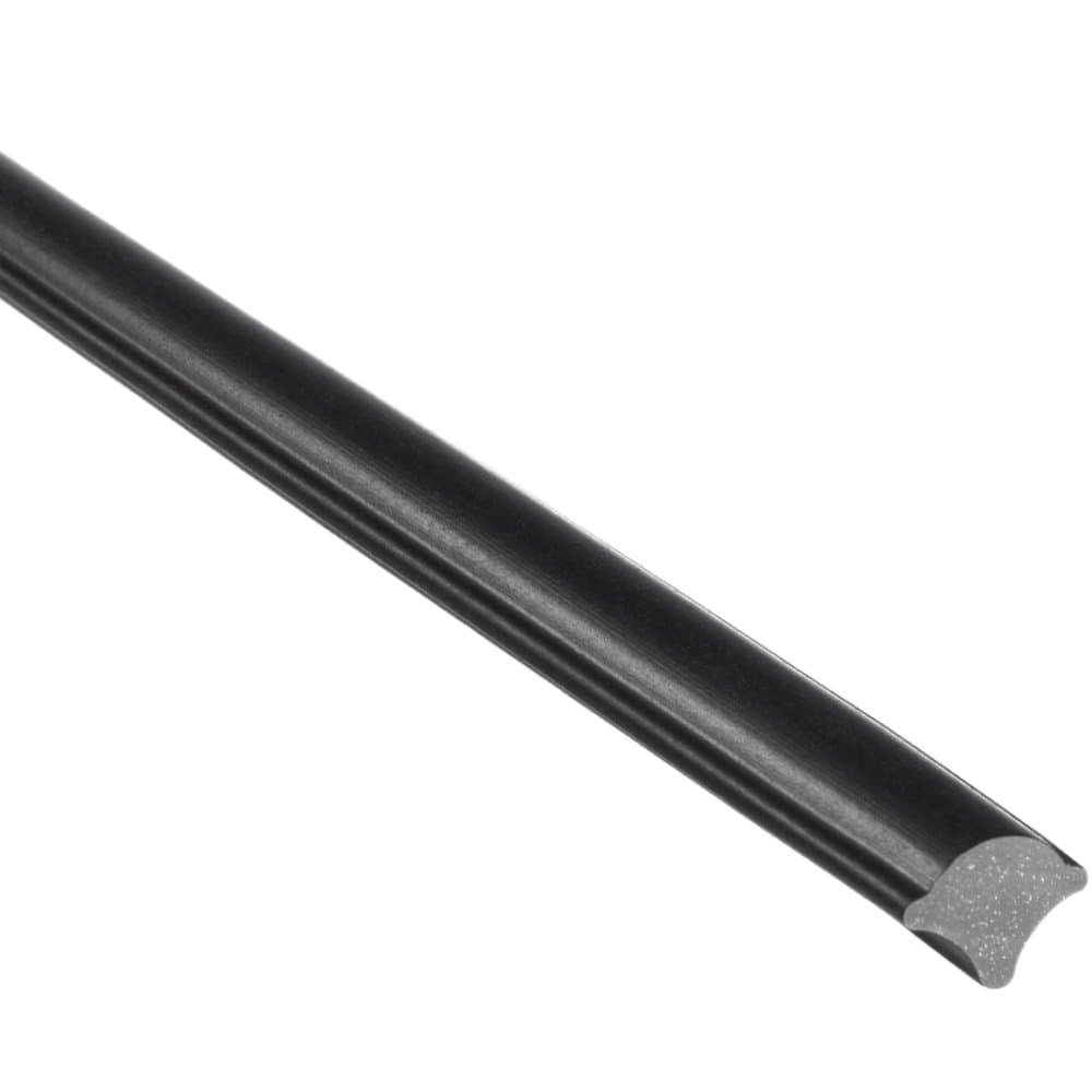 Trim-Lok LK937-25 EPDM Dense Rubber Black Window Locking Gasket, Mates up with Dual Piece Locking Gaskets, Dense EPDM Rubber, 25' Length
