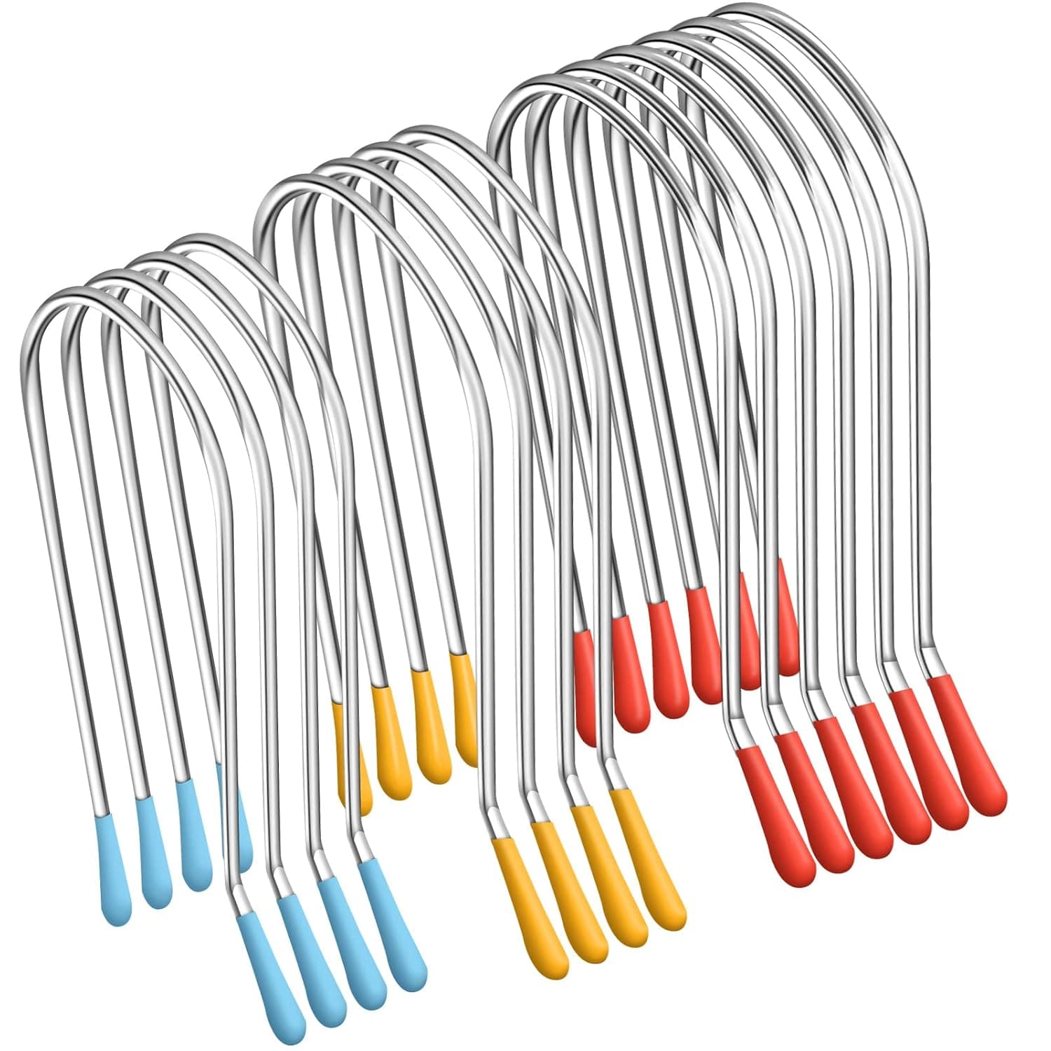 120 Pcs Hot Roller Clips Replacement Hot Curler Clips Hot Roller Pins Rollers Securing Pins Fits 3/4 Inch, 1", 1 1/4 Inch Most Sized Rollers Curlers, Small, Medium, Large Sizes
