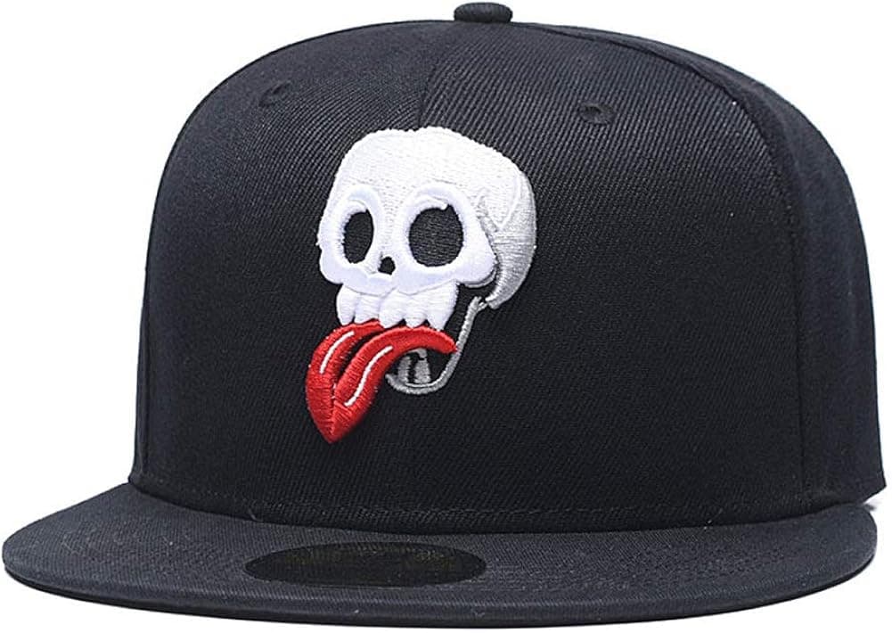 CLOTIME Snapback Hat for Men Women -Hip-hop Adjustable Baseball Cap Flat Bill Visor Trucker Cap Unisex