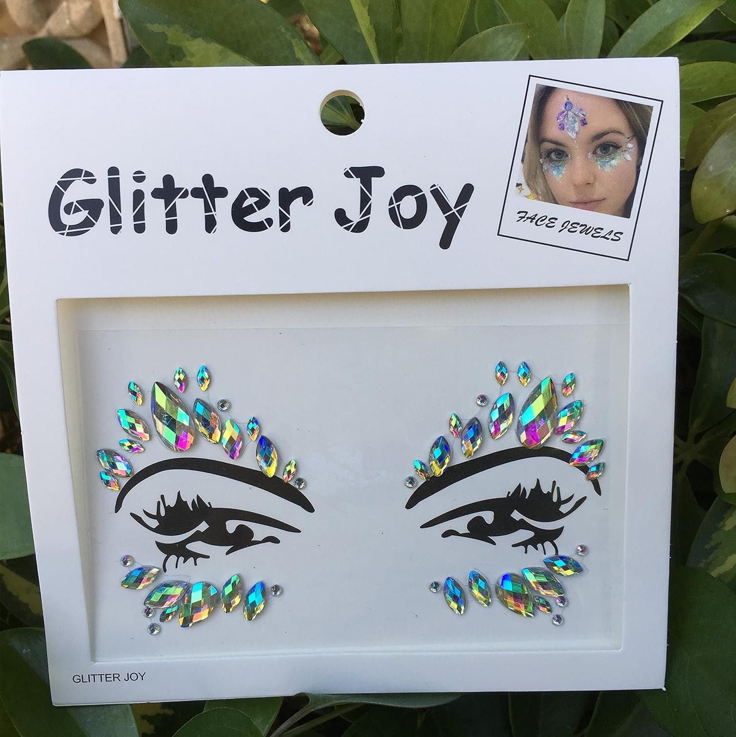 DaLin Face Gems Rave Festival Jewels Stick On Crystals Bindi Rainbow Tears Rhinestone Temporary Tattoo Face Rocks Body Stickers SFA003 (AB Color)
