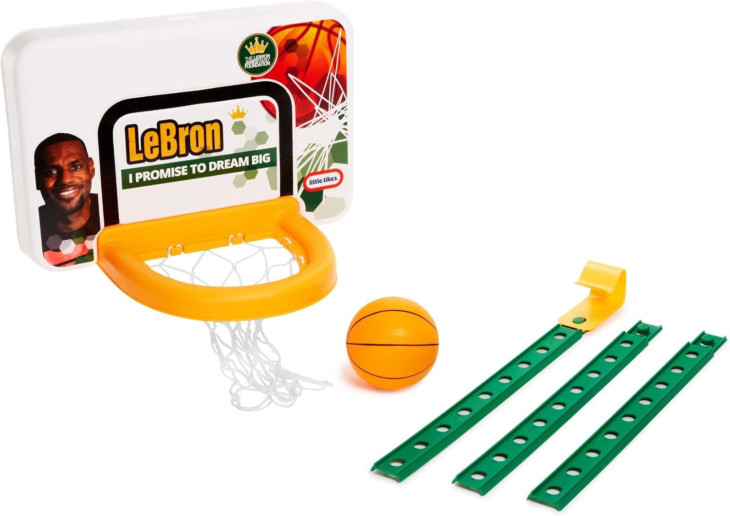 Little Tikes LeBron James Family Foundation Dream Big Attach 'n Play Basketball Set
