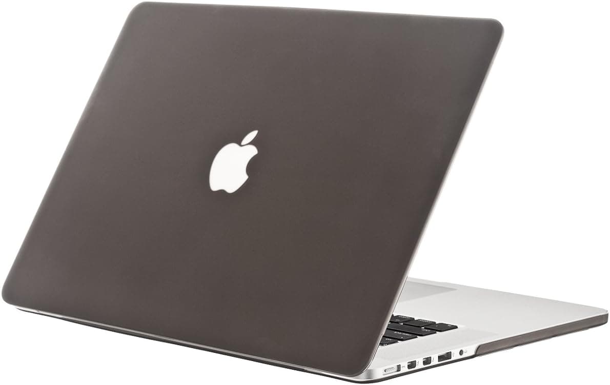 Kuzy Compatible with MacBook Pro 15.4 inch Case Model A1398 with Retina Display Soft Touch 15 inch Plastic Hard Shell Cover for Older MacBook Pro 15.4 inch, Gray Smoke